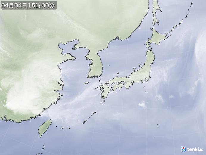 実況天気図(2024年04月04日)