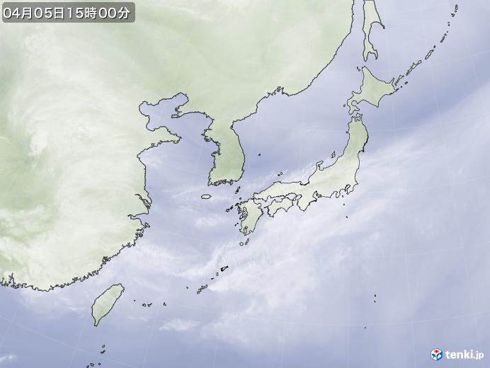 実況天気図(2024年04月05日)