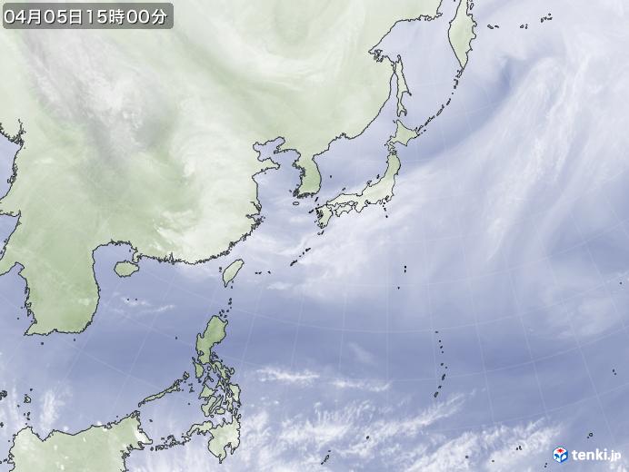 実況天気図(2024年04月05日)