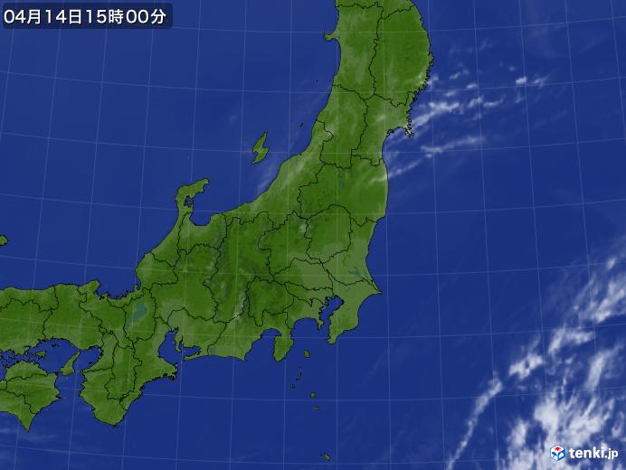 実況天気図(2024年04月14日)