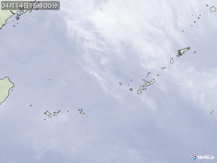 実況天気図(2024年04月14日)