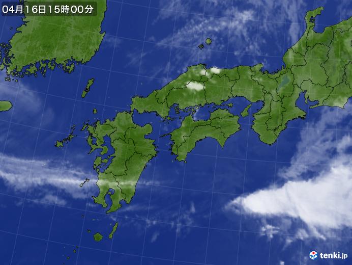 実況天気図(2024年04月16日)