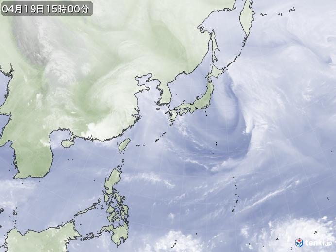 実況天気図(2024年04月19日)