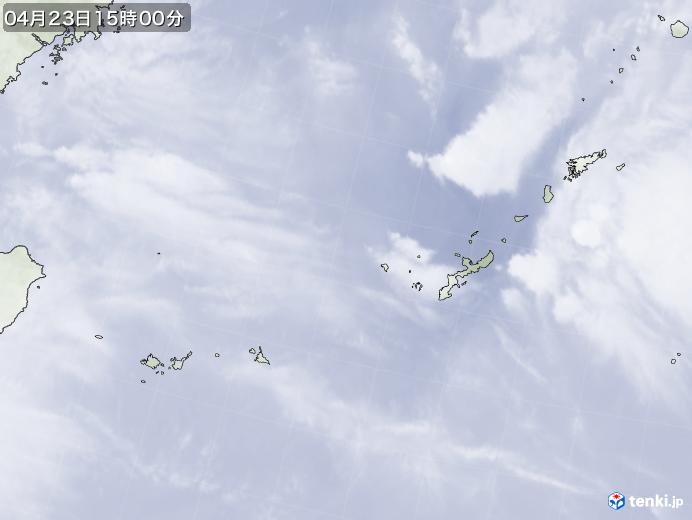 実況天気図(2024年04月23日)
