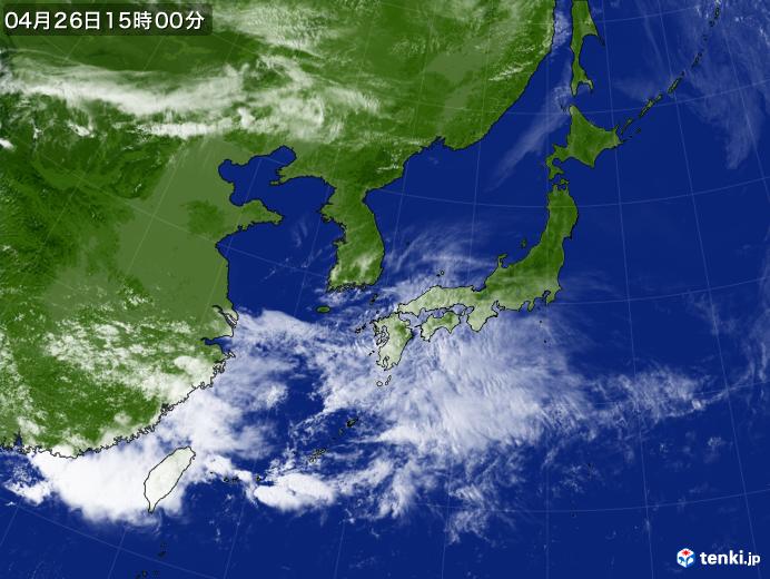 実況天気図(2024年04月26日)