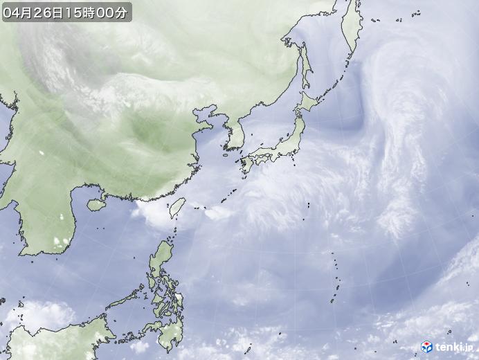 実況天気図(2024年04月26日)