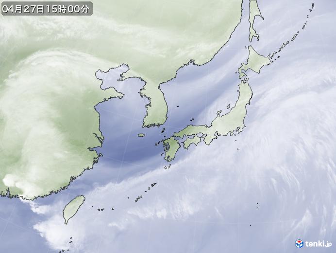 実況天気図(2024年04月27日)