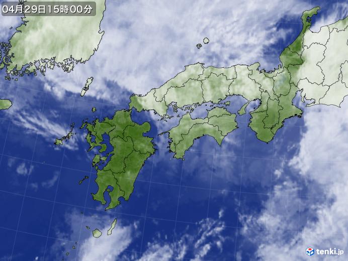 実況天気図(2024年04月29日)