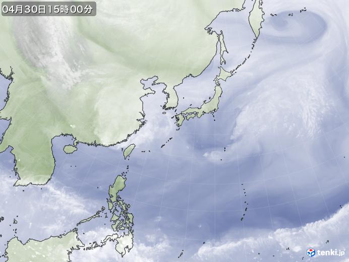 実況天気図(2024年04月30日)