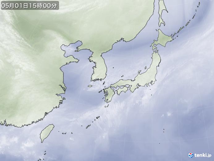 実況天気図(2024年05月01日)