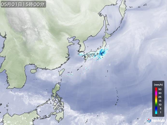 実況天気図(2024年05月01日)