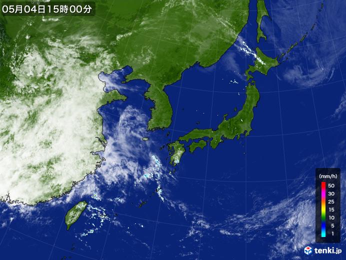 実況天気図(2024年05月04日)