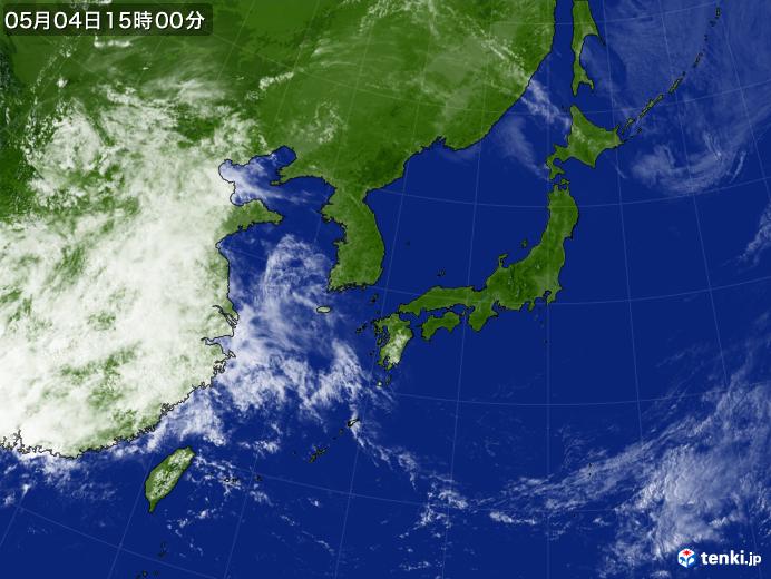 実況天気図(2024年05月04日)