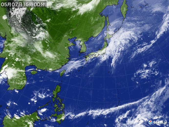 実況天気図(2024年05月07日)