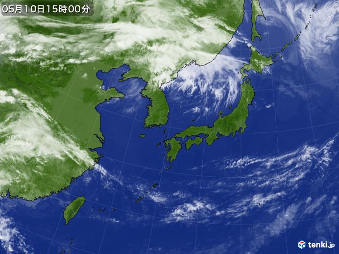実況天気図(2024年05月10日)