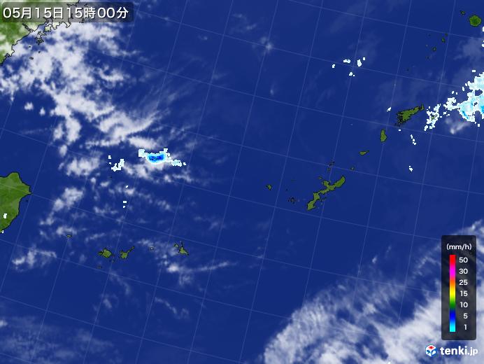実況天気図(2024年05月15日)