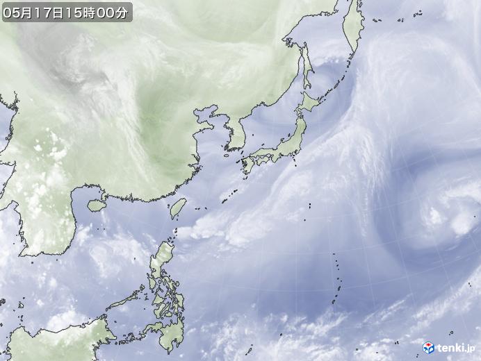 実況天気図(2024年05月17日)