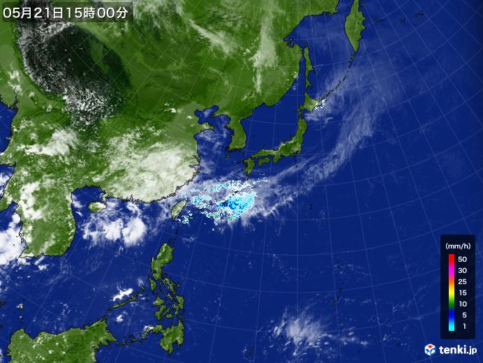実況天気図(2024年05月21日)