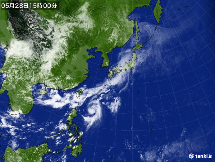 実況天気図(2024年05月28日)