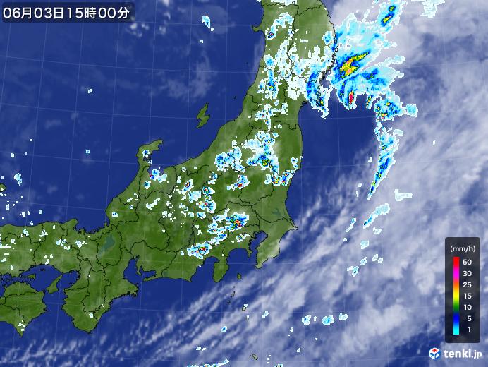 実況天気図(2024年06月03日)