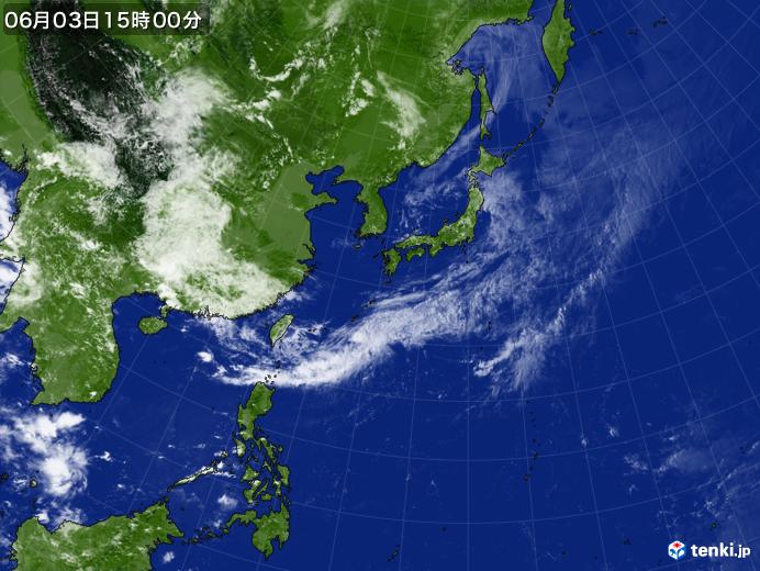 実況天気図(2024年06月03日)