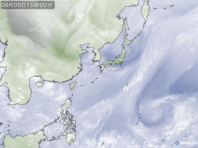 実況天気図(2024年06月05日)