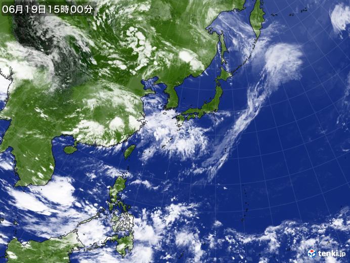 実況天気図(2024年06月19日)