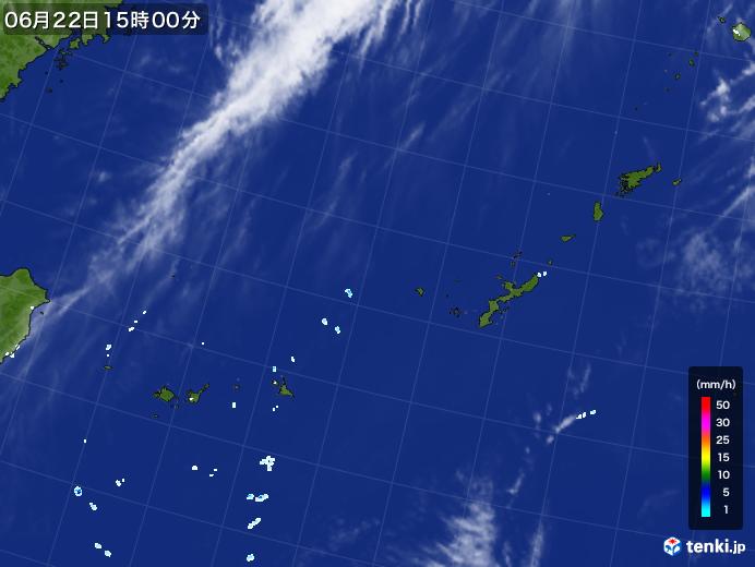 実況天気図(2024年06月22日)
