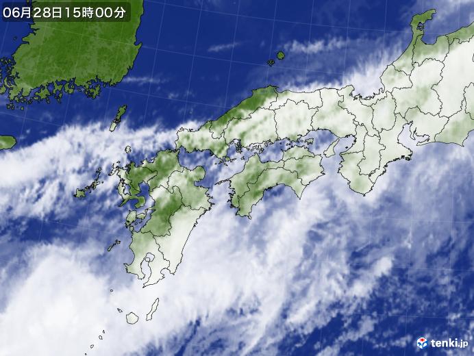 実況天気図(2024年06月28日)