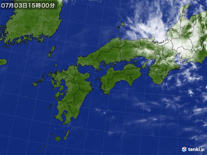 実況天気図(2024年07月03日)