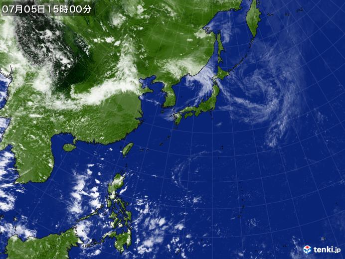 実況天気図(2024年07月05日)