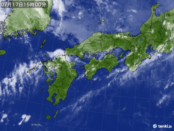 実況天気図(2024年07月17日)