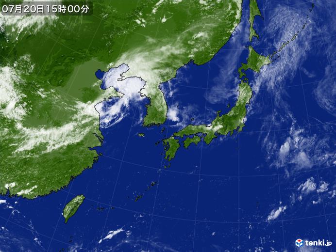 実況天気図(2024年07月20日)