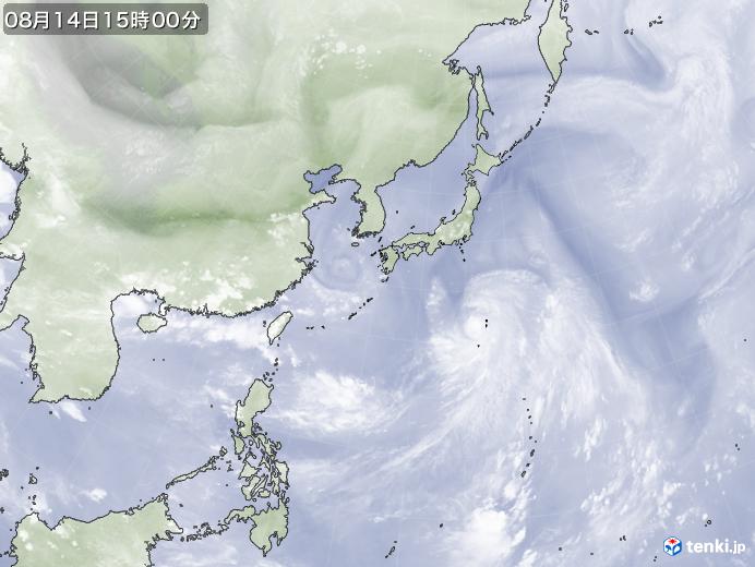 実況天気図(2024年08月14日)