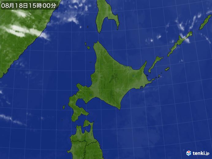 実況天気図(2024年08月18日)