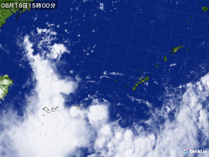 実況天気図(2024年08月18日)