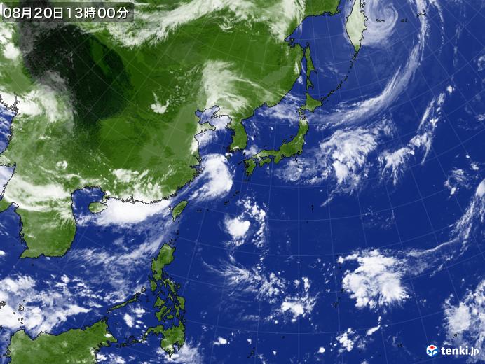 過去の気象衛星(日本広域)(2024年08月20日) - 日本気象協会 tenki.jp