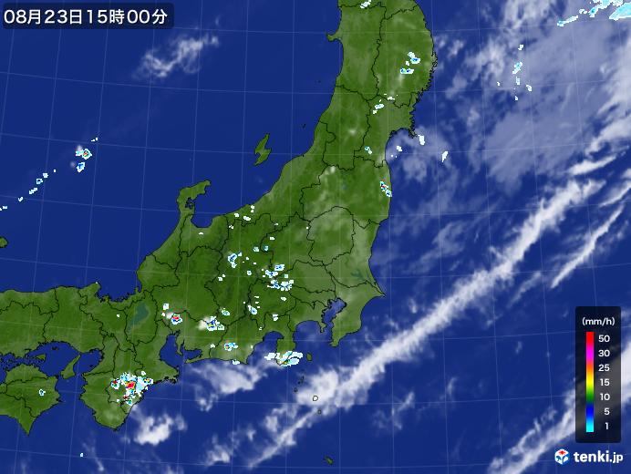 実況天気図(2024年08月23日)