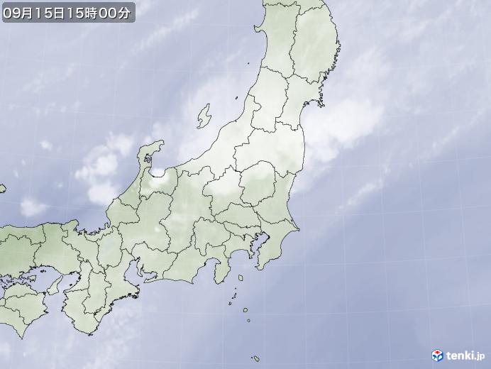実況天気図(2024年09月15日)
