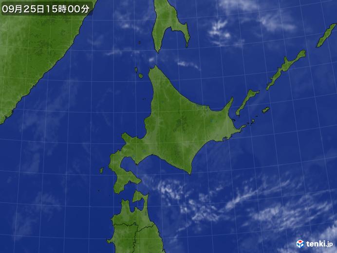 実況天気図(2024年09月25日)