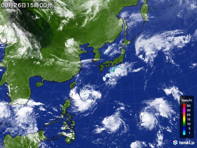 実況天気図(2024年09月26日)