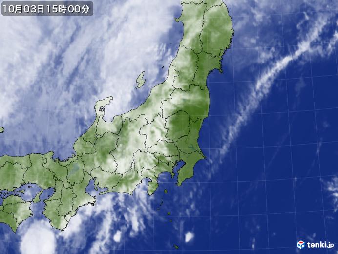実況天気図(2024年10月03日)