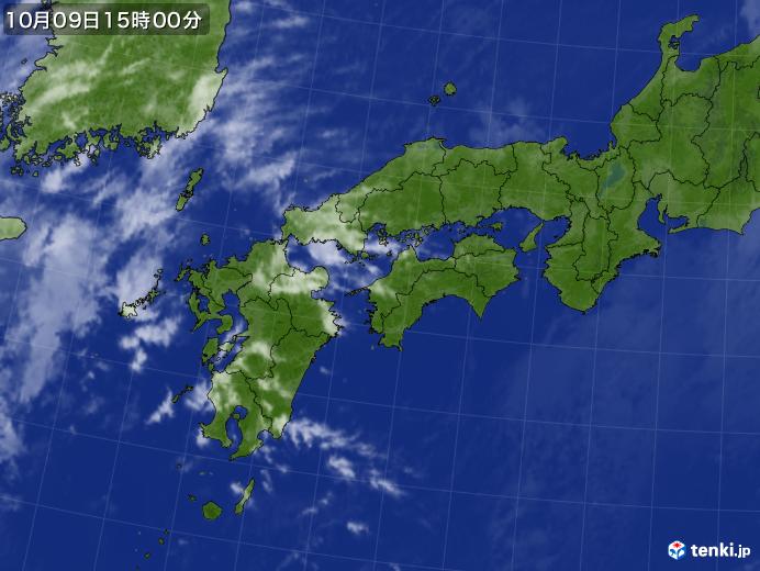 実況天気図(2024年10月09日)