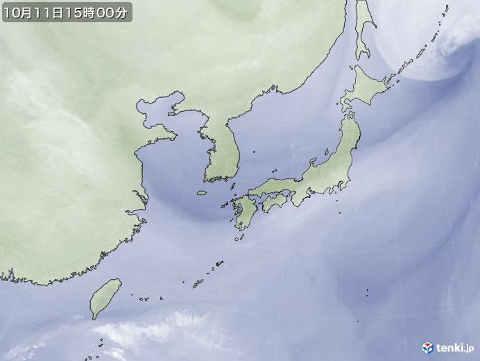 実況天気図(2024年10月11日)
