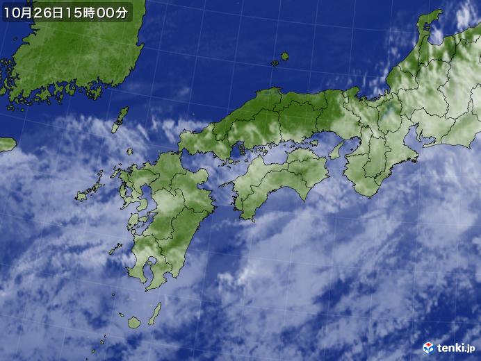 実況天気図(2024年10月26日)