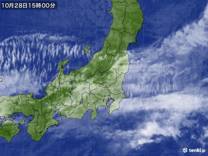 実況天気図(2024年10月28日)