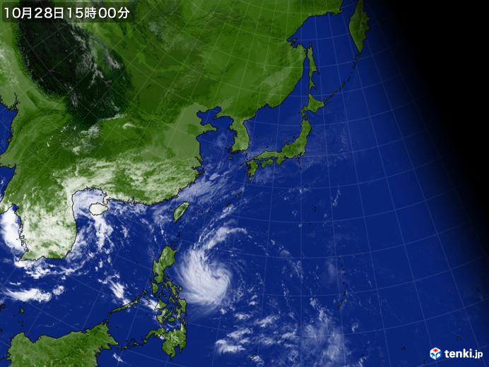 実況天気図(2024年10月28日)