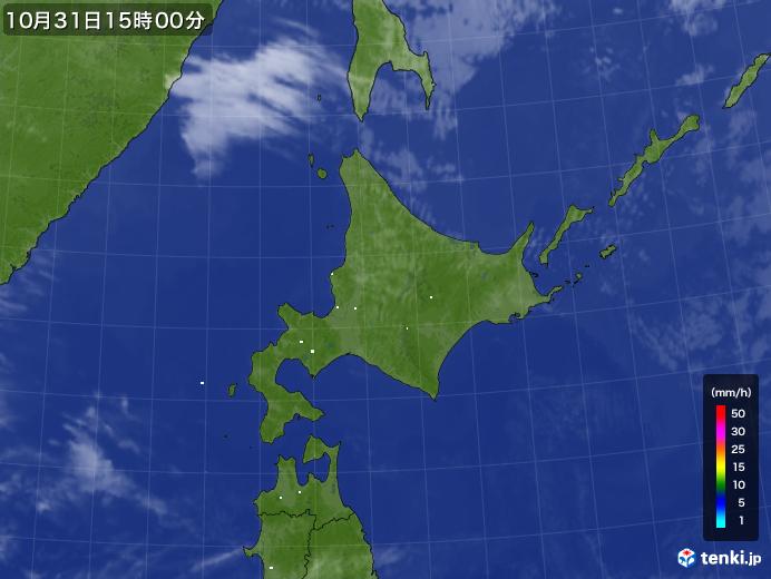 実況天気図(2024年10月31日)