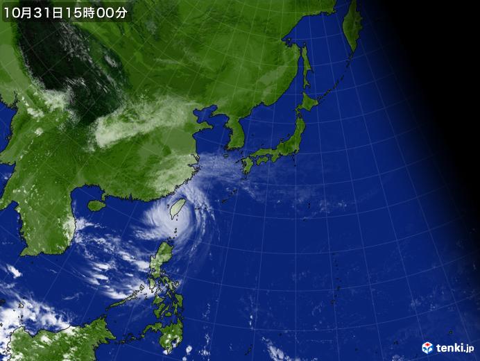 実況天気図(2024年10月31日)