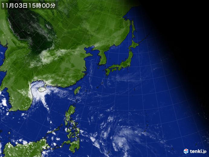 実況天気図(2024年11月03日)